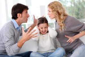 Children Present While Parents Argue